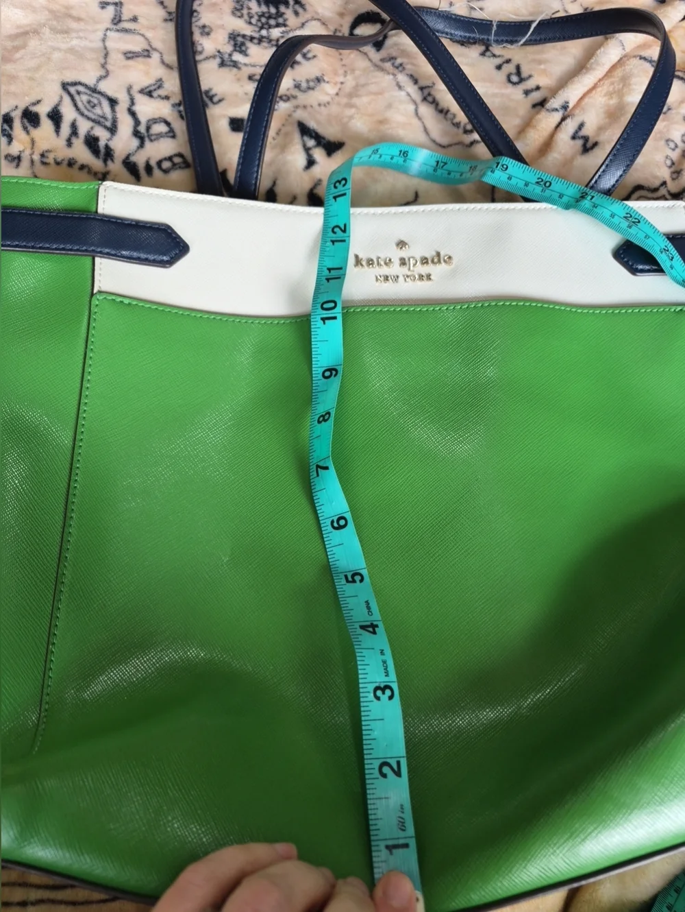 Kate Spade New York Staci Colorblock Large Tote Green